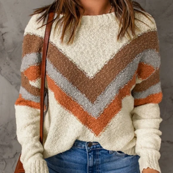 💜 New Chevron Sweater - Picture 5 of 12